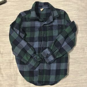 Boys GAP plaid button down size 5